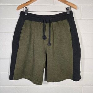 TenTree Sweat‎ Shorts Large Colorblock Drawstring Lounge Organic Cotton Blend